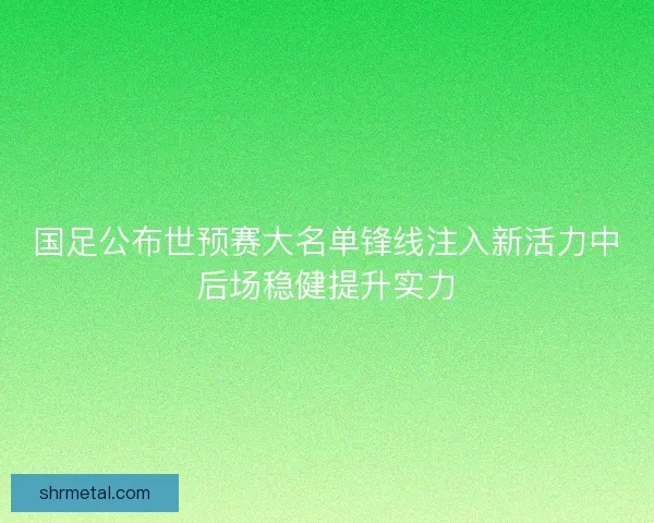 国足公布世预赛大名单锋线注入新活力中后场稳健提升实力